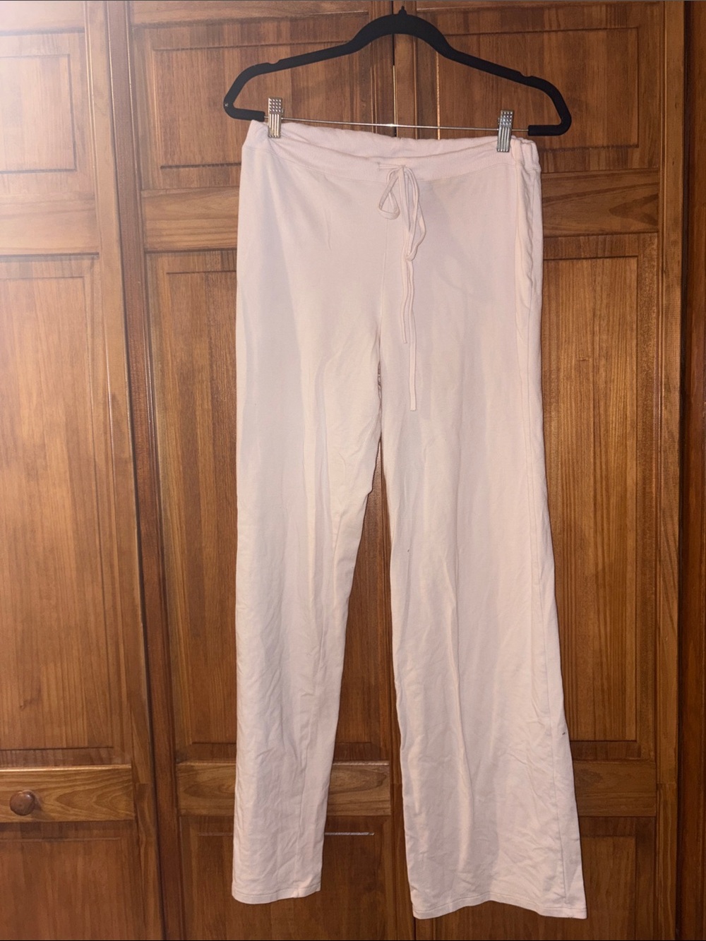 SKIMS Light Pink Drawstring Wide-Leg Lounge Pants size large